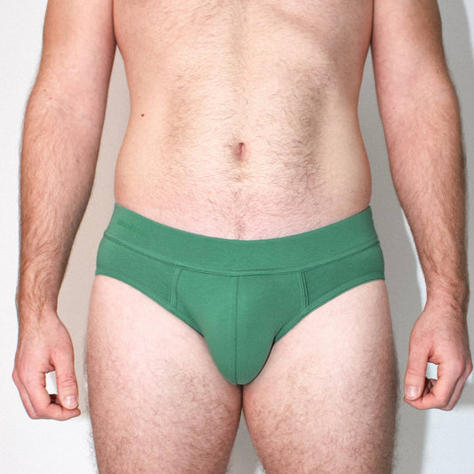 organic cotton brief - green - Idanikos