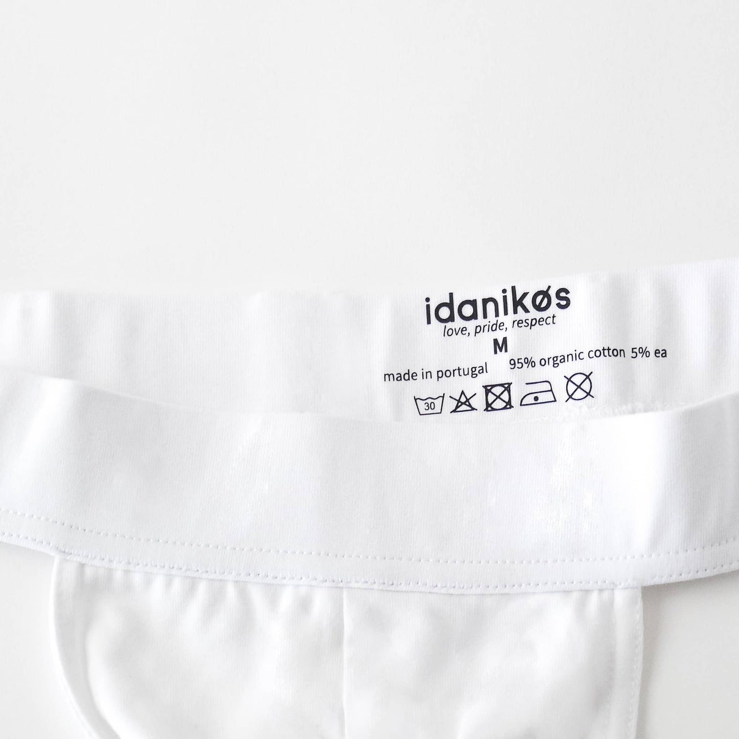 organic cotton jockstrap - white - Idanikos