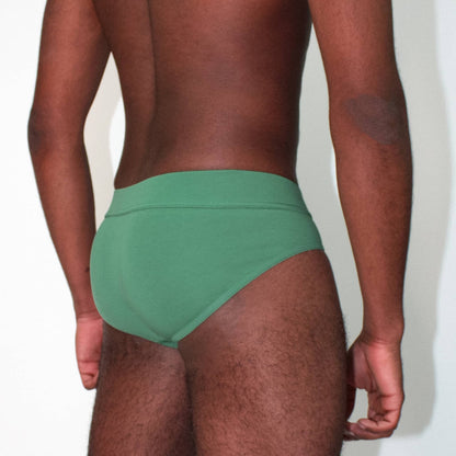 organic cotton brief - green - Idanikos