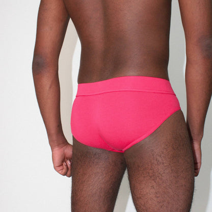 organic cotton brief - pink - Idanikos