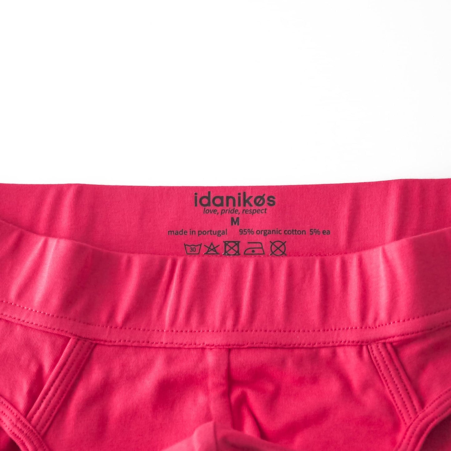 organic cotton brief - pink - Idanikos