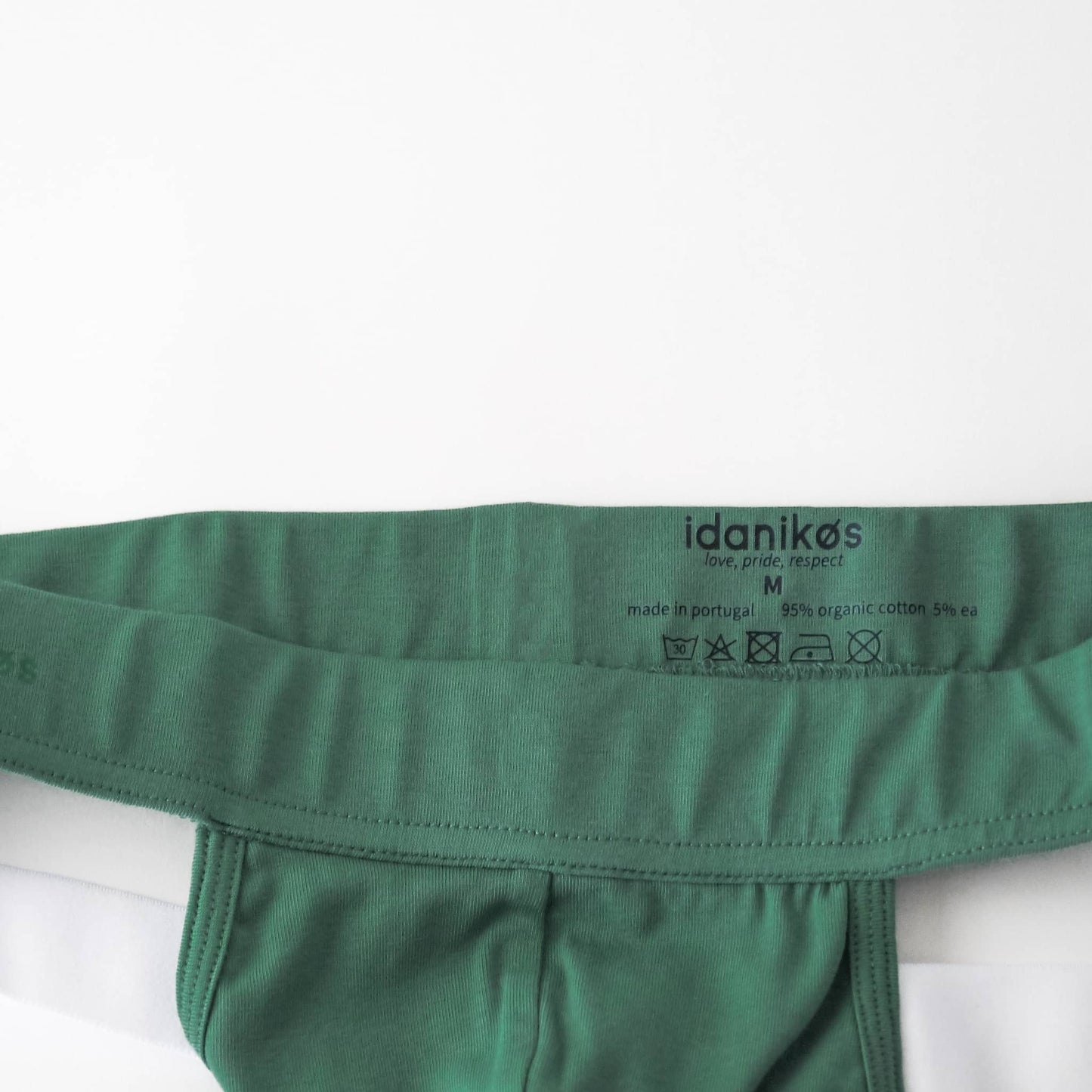 organic cotton jockstrap - green - Idanikos
