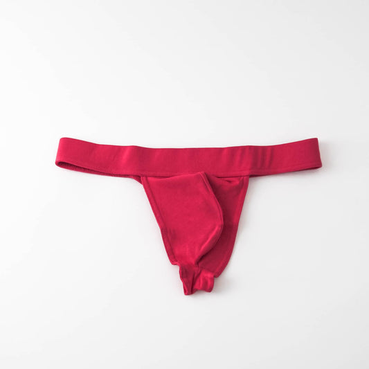 organic cotton thong - pink - Idanikos