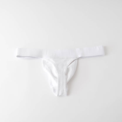 organic cotton thong - white - Idanikos