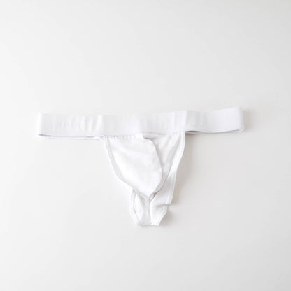 organic cotton thong - white - Idanikos